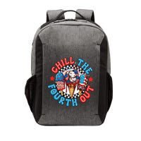 Chill The 4th Out Funny 4th Of July Retro 4th Of July Vector Backpack