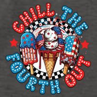 Chill The 4th Out Funny 4th Of July Retro 4th Of July Vector Backpack