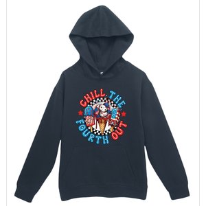 Chill The 4th Out Funny 4th Of July Retro 4th Of July Urban Pullover Hoodie