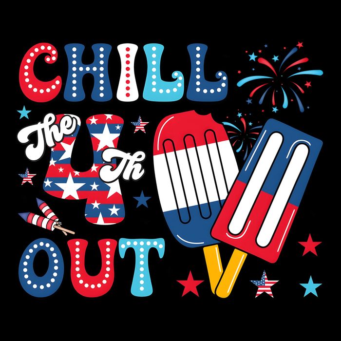 Chill The 4th Out American Flag Patriotic Freedom 16 in Basic Backpack