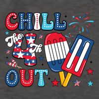 Chill The 4th Out American Flag Patriotic Freedom Vector Backpack