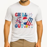 Chill The 4th Out American Flag Patriotic Freedom Cooling Performance Crew T-Shirt