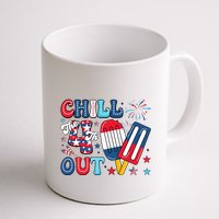 Chill The 4th Out American Flag Patriotic Freedom Mug