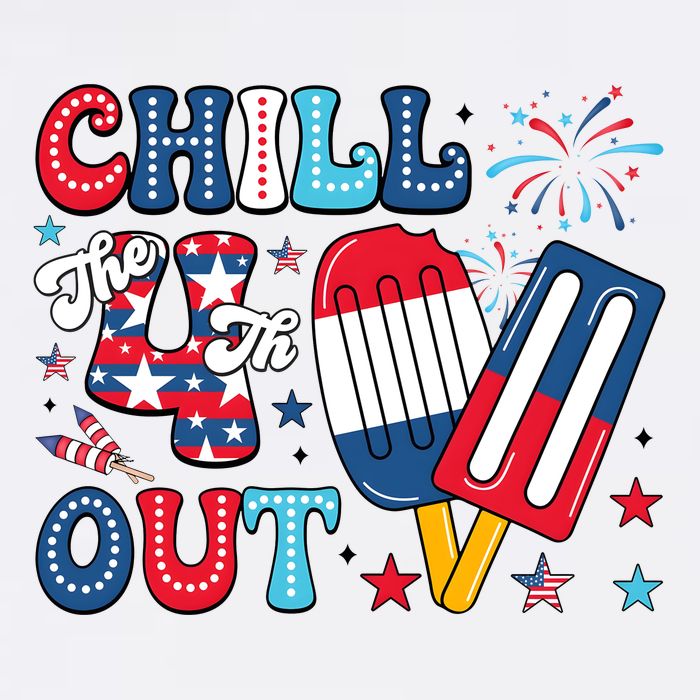 Chill The 4th Out American Flag Patriotic Freedom Mug