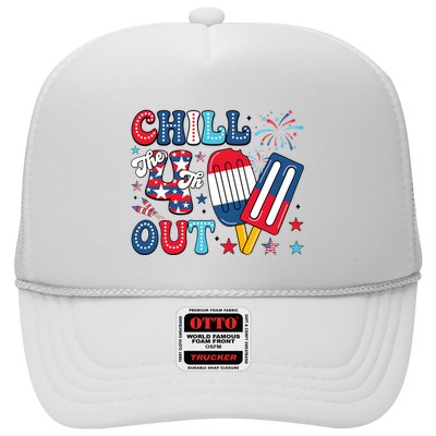 Chill The 4th Out American Flag Patriotic Freedom Hat