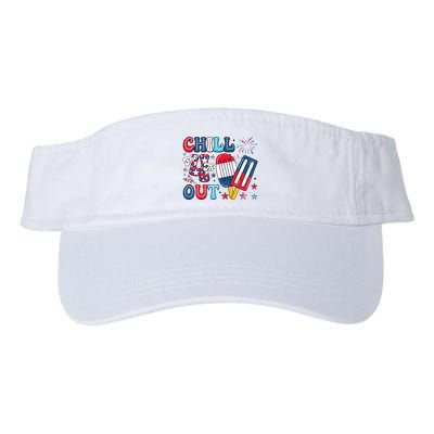 Chill The 4th Out American Flag Patriotic Freedom Visor