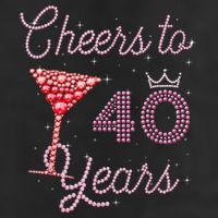 Cheers To 40 Years 40th Birthday 40 Years Old Bday Hat