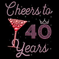 Cheers To 40 Years 40th Birthday 40 Years Old Bday Kids T-Shirt