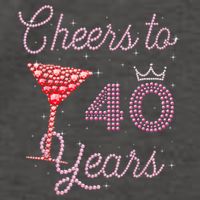Cheers To 40 Years 40th Birthday 40 Years Old Bday Vector Backpack
