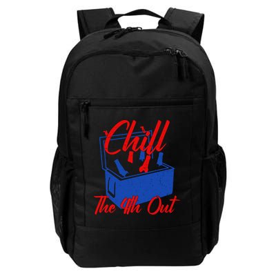 Chill The 4th Out Funny Fourth Of July Beer Cooler Backpack