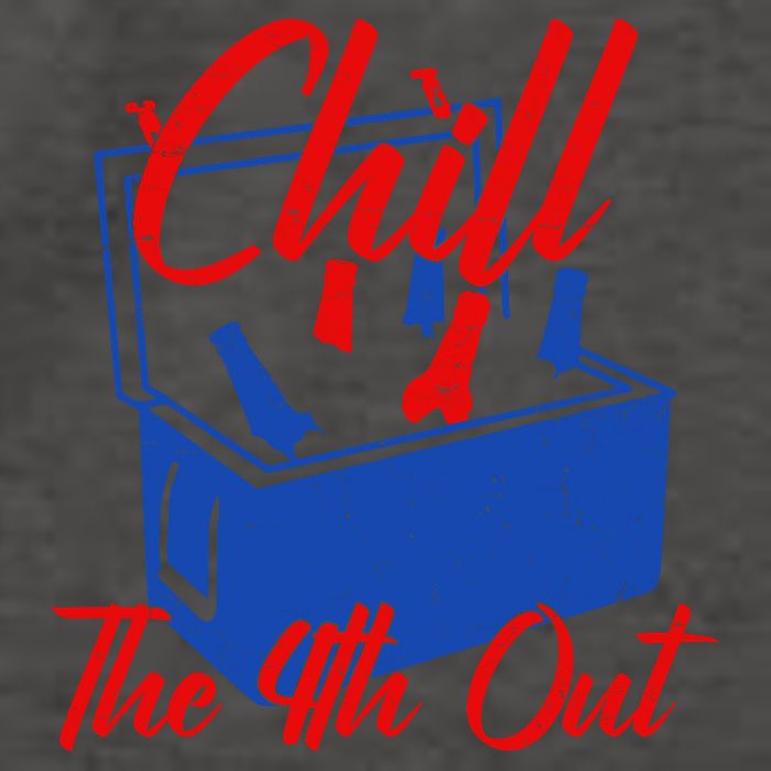 Chill The 4th Out Funny Fourth Of July Beer Cooler Vector Backpack