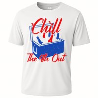 Chill The 4th Out Funny Fourth Of July Beer Cooler Cooling Performance Crew T-Shirt