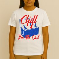 Chill The 4th Out Funny Fourth Of July Beer Cooler T-Shirt