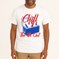 Chill The 4th Out Funny Fourth Of July Beer Cooler Tall T-Shirt
