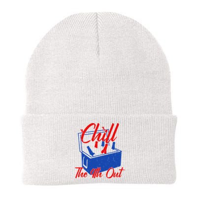 Chill The 4th Out Funny Fourth Of July Beer Cooler Beanie