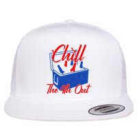 Chill The 4th Out Funny Fourth Of July Beer Cooler Flat Bill Trucker Hat