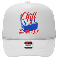 Chill The 4th Out Funny Fourth Of July Beer Cooler Hat