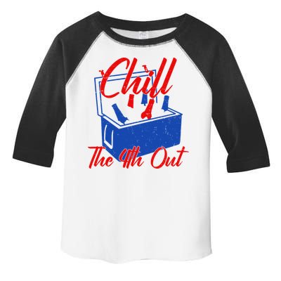 Chill The 4th Out Funny Fourth Of July Beer Cooler Toddler Fine Jersey T-Shirt