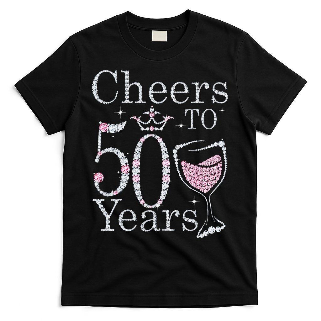 Cheers To 50 Years 1972 50Th Birthday Gift For Womens T-Shirt