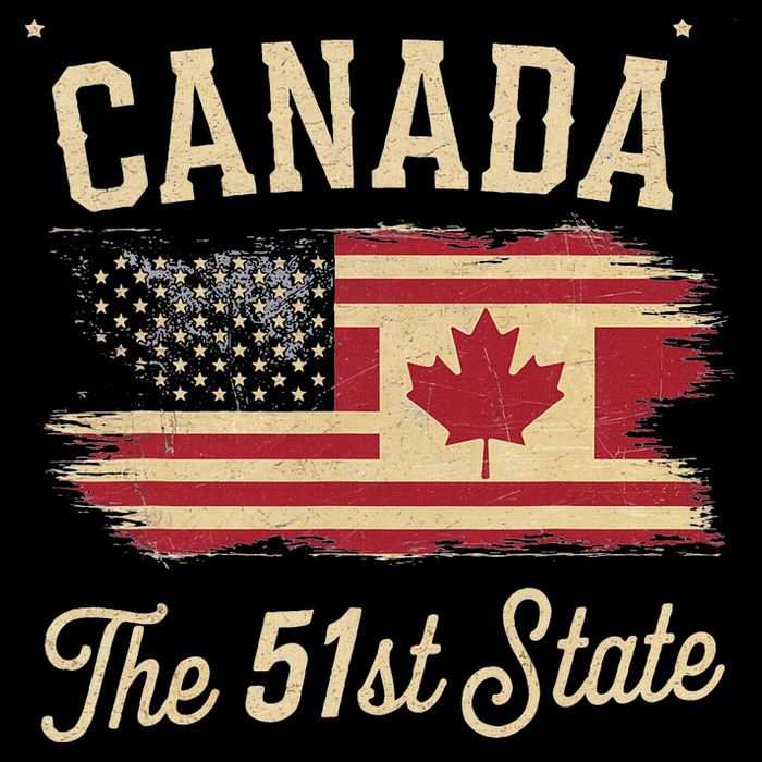 Canada The 51 State Trump Canada U.S State Drawstring Bag
