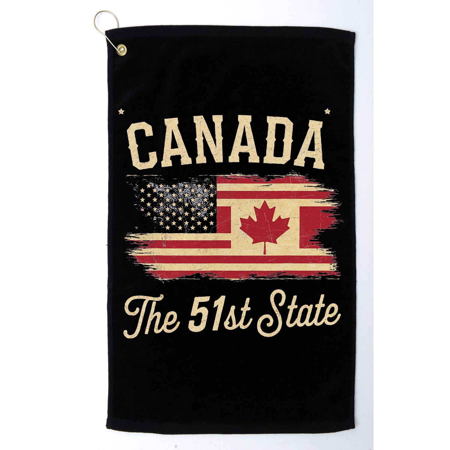Canada The 51 State Trump Canada U.S State Golf Towel