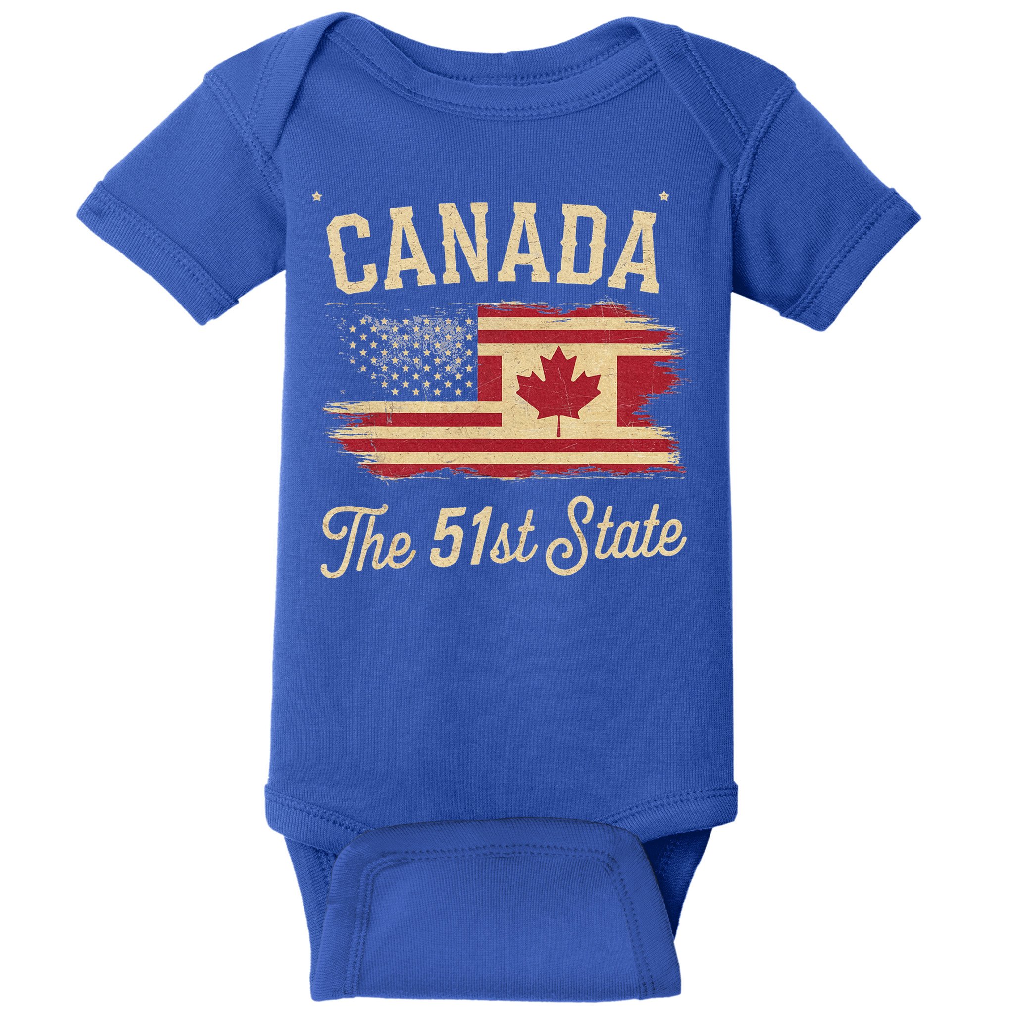 Canada The 51 State Trump Canada U.S State Baby Bodysuit
