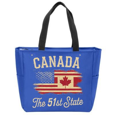 Canada The 51 State Trump Canada U.S State Zip Tote Bag
