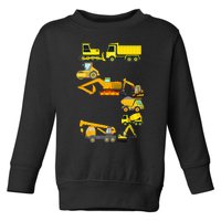 Construction Truck 5th Birthday 5 Years Old Toddler Sweatshirt