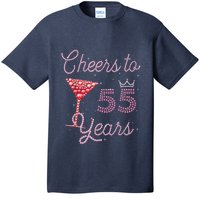 Cheers To 55 Years 55th Birthday 55 Years Old Bday T-Shirt