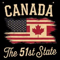 Canada The 51 State Trump Canada U.S State Funny Bucket Hat