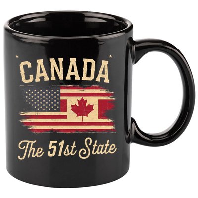 Canada The 51 State Trump Canada U.S State Funny 11oz C Handle Ceramic Mug