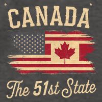 Canada The 51 State Trump Canada U.S State Funny Vector Backpack
