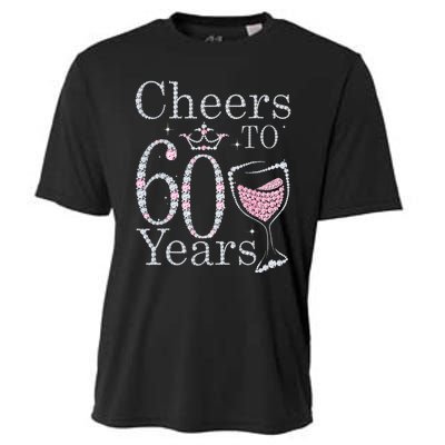 Cheers To 60 Years 1962 60Th Birthday Gift For Womens Cooling Performance Crew T-Shirt