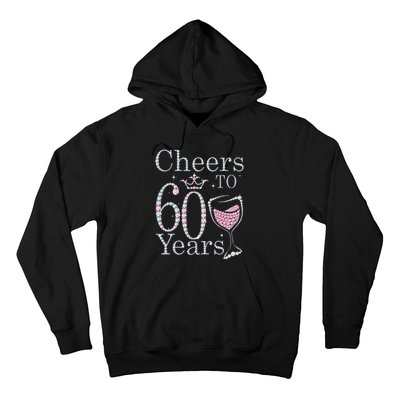 Cheers To 60 Years 1962 60Th Birthday Gift For Womens Hoodie