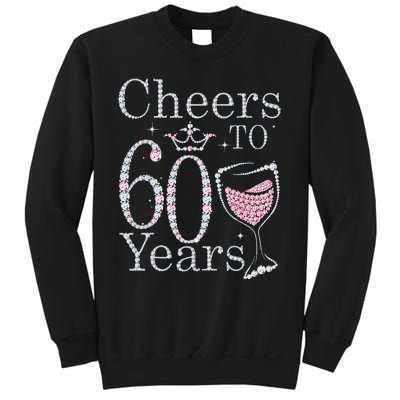 Cheers To 60 Years 1962 60Th Birthday Gift For Womens Sweatshirt