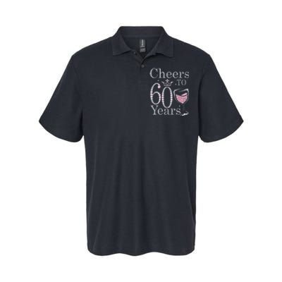 Cheers To 60 Years 1962 60Th Birthday Gift For Womens Softstyle Adult Sport Polo