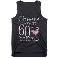 Cheers To 60 Years 1962 60Th Birthday Gift For Womens Tank Top