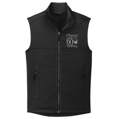 Cheers To 60 Years 1962 60Th Birthday Gift For Womens Collective Smooth Fleece Vest