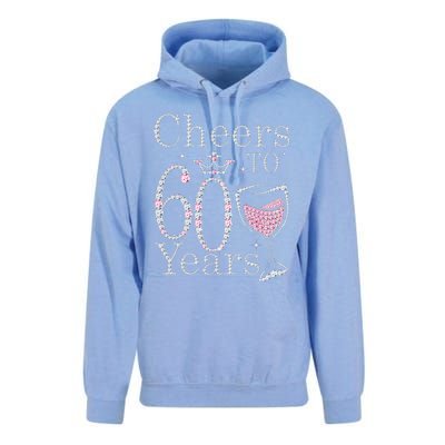 Cheers To 60 Years 1962 60Th Birthday Gift For Womens Unisex Surf Hoodie