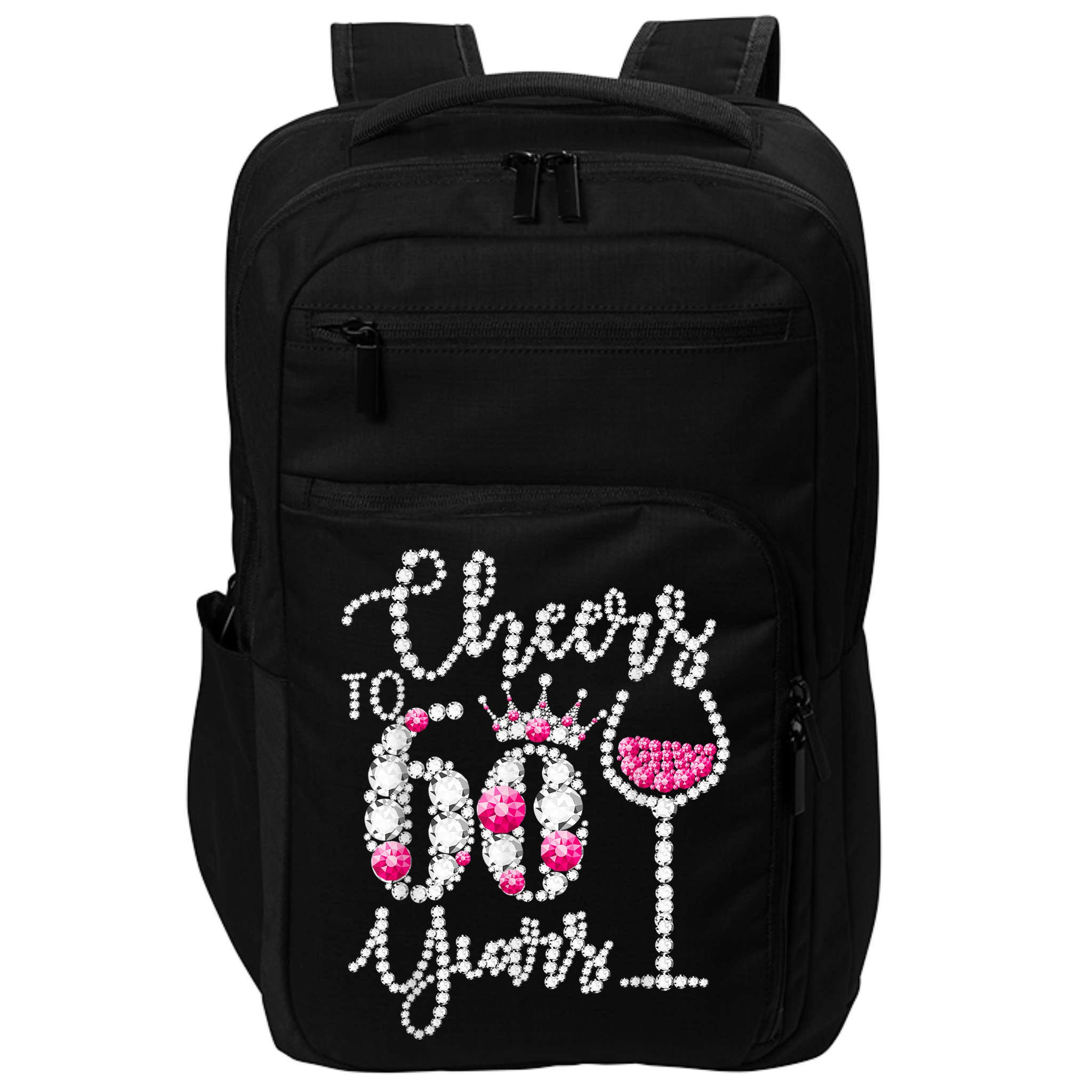 Cheers To 60 Year Old Gift 60th Birthday Queen Drink Wine Impact Tech Backpack