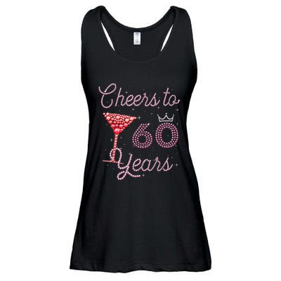 Cheers To 60 Years 60th Birthday 60 Years Old Bday Ladies Essential Flowy Tank