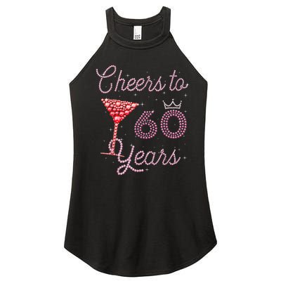 Cheers To 60 Years 60th Birthday 60 Years Old Bday Women’s Perfect Tri Rocker Tank