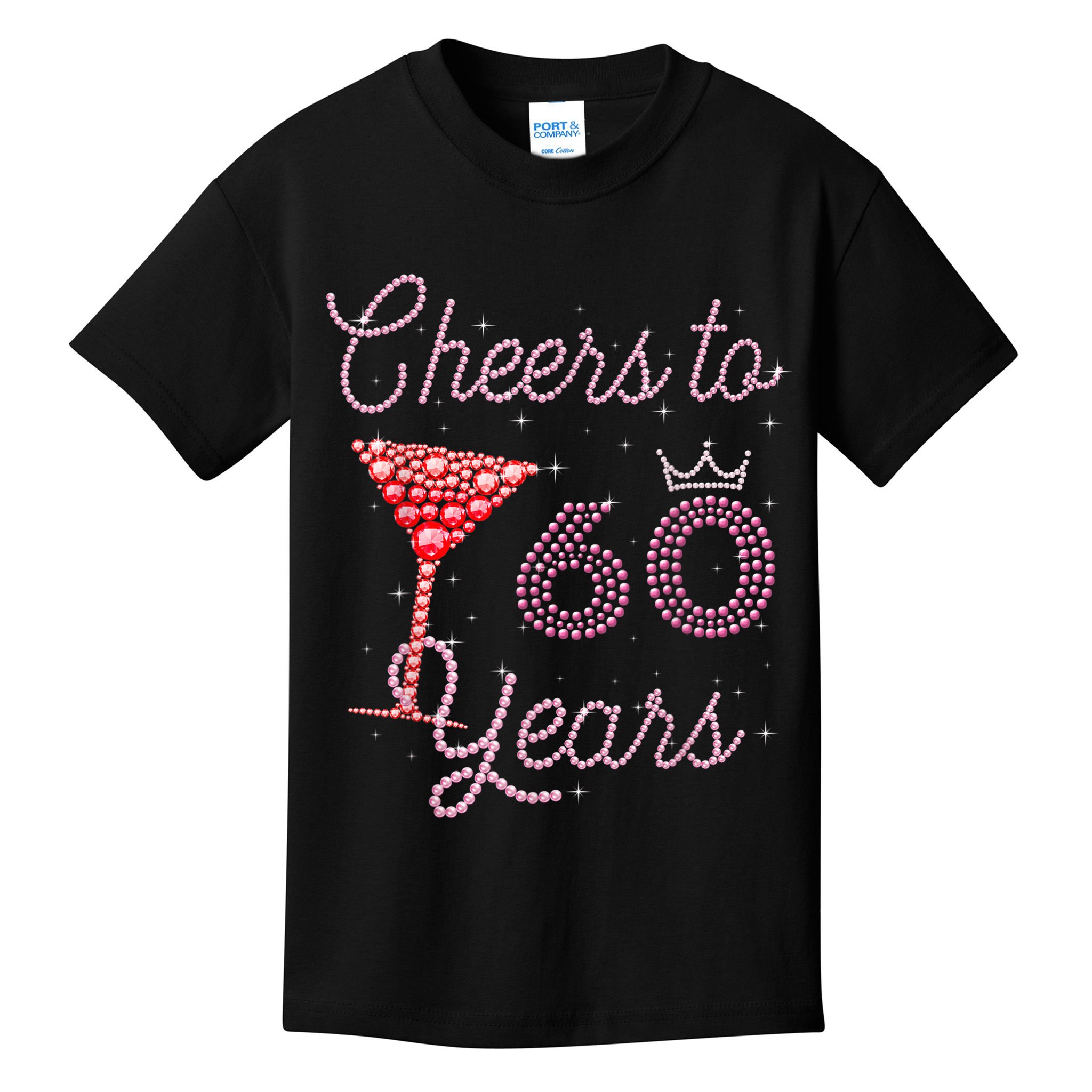Cheers To 60 Years 60th Birthday 60 Years Old Bday Kids T-Shirt