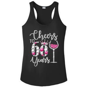 Cheers To 60 Year Old Gift 60th Birthday Queen Drink Wine Ladies PosiCharge Competitor Racerback Tank