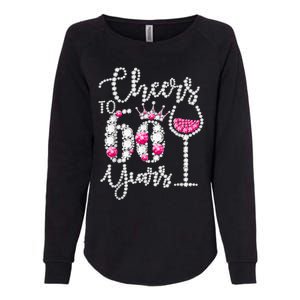 Cheers To 60 Year Old Gift 60th Birthday Queen Drink Wine Womens California Wash Sweatshirt