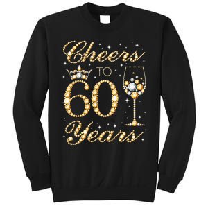 Cheers To 60 Years 60th Queens Birthday 60 Years Old Sweatshirt