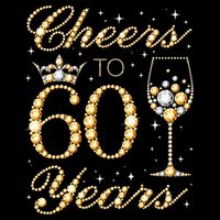 Cheers To 60 Years 60th Queens Birthday 60 Years Old 16 in Basic Backpack