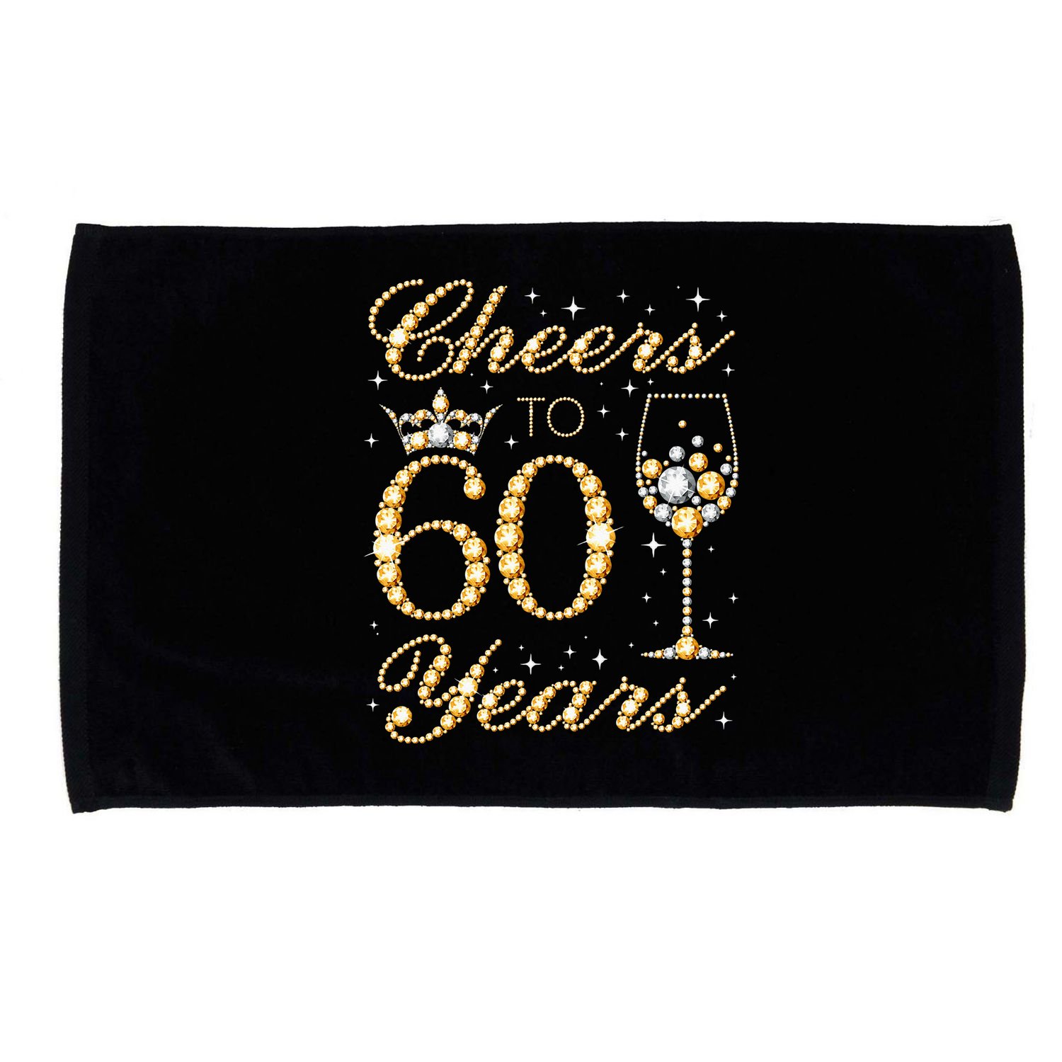 Cheers To 60 Years 60th Queens Birthday 60 Years Old Microfiber Hand Towel