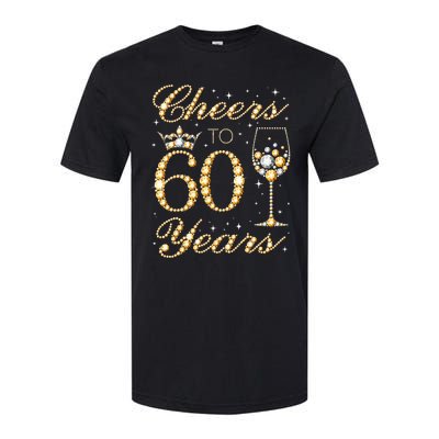 Cheers To 60 Years 60th Queens Birthday 60 Years Old Softstyle CVC T-Shirt