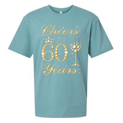 Cheers To 60 Years 60th Queens Birthday 60 Years Old Sueded Cloud Jersey T-Shirt